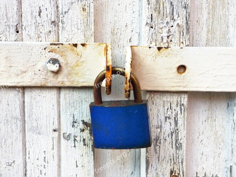 Padlock Lock Rust Iron Entrance