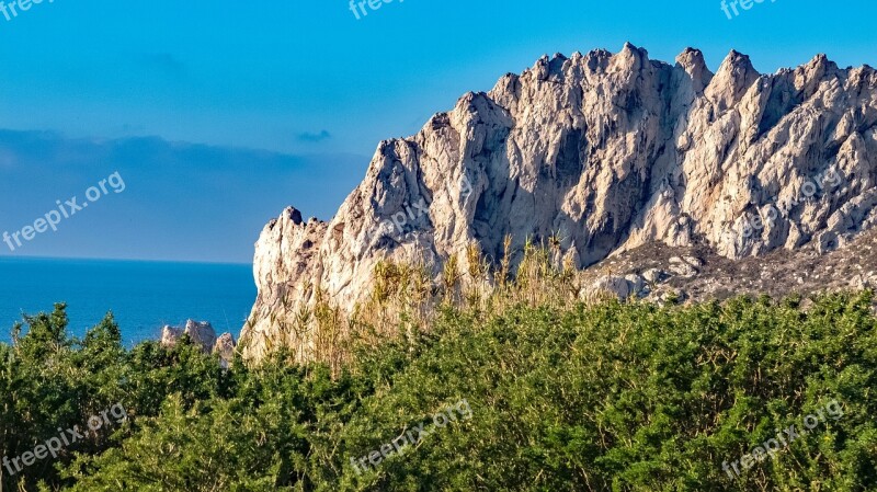 France Marseille Calanque Mer Free Photos