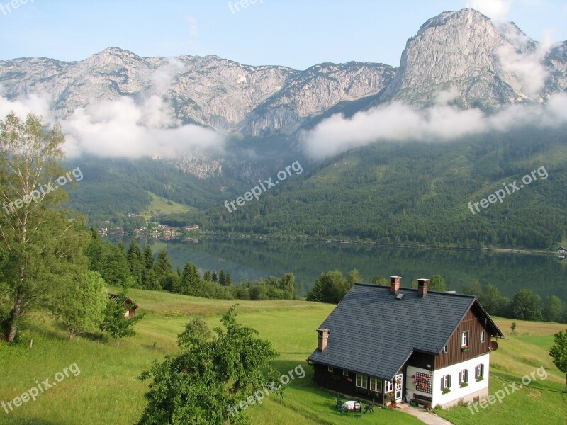 Austria Grundlsee Mountains More View