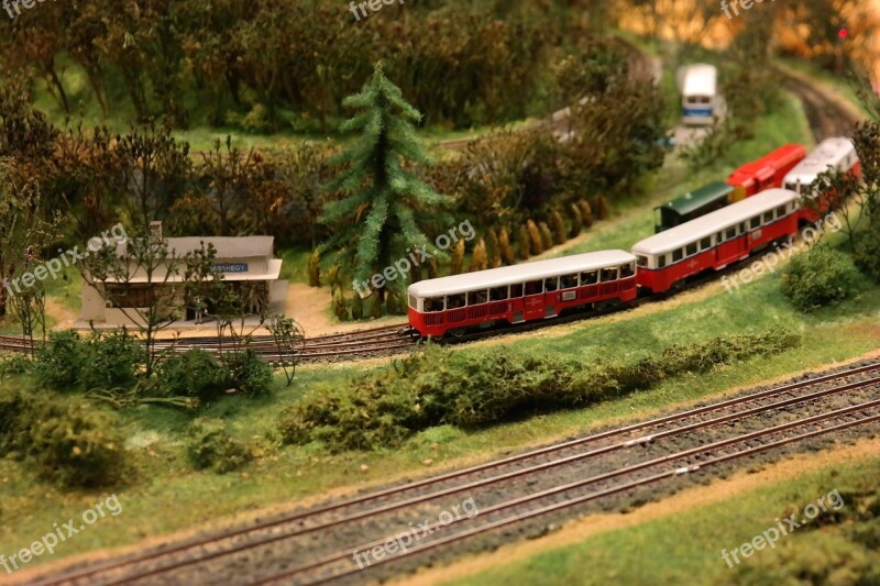 Model Railroad Layout Vasútmodell Model Free Photos