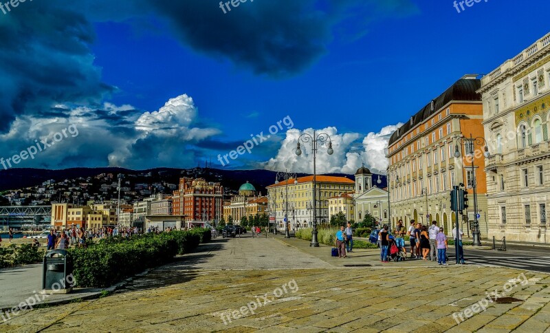 Trieste Marina Palaces Walk Italy