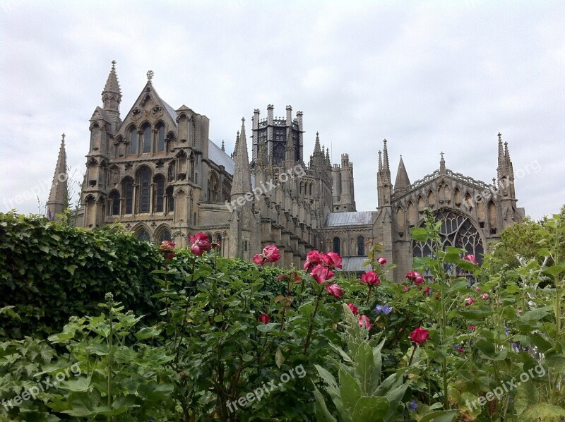 Ely Uk Cathedral Garden European Free Photos