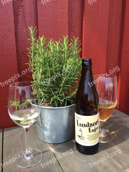 Sweden Summer Drink Patio Rosemary