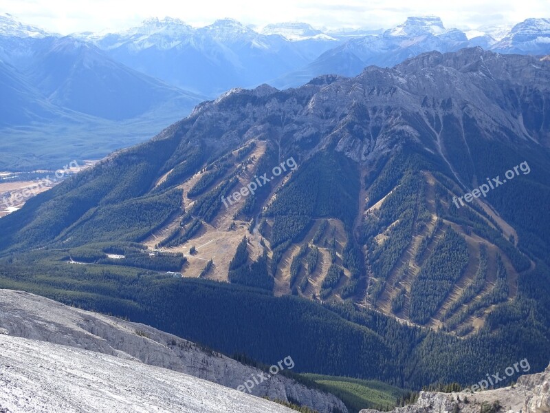 Ski Ski Slopes Mountain Cascade Mountain Mount Norquay