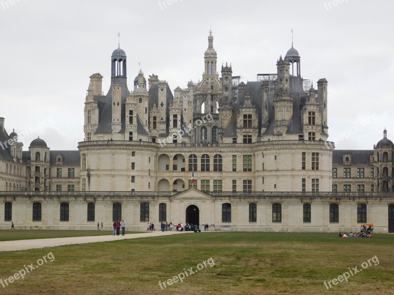 Castle Chambord Fall Loire Valley France