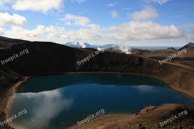 Viti Crater Krafla Crater Lake Iceland