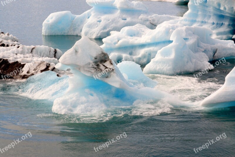 Jokulsarlon Glacier Lagoon Icebergs Iceland