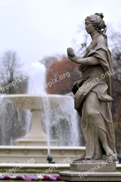 Sculpture Fountain Park Figure Water