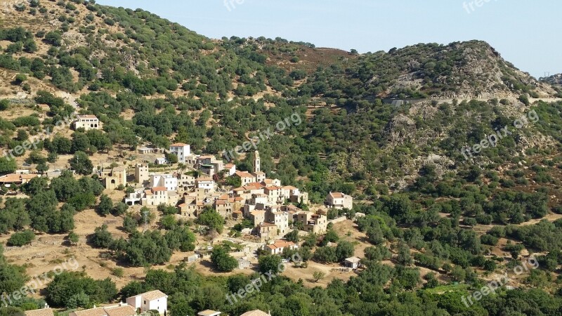 Occiglioni Village Corsican Free Photos