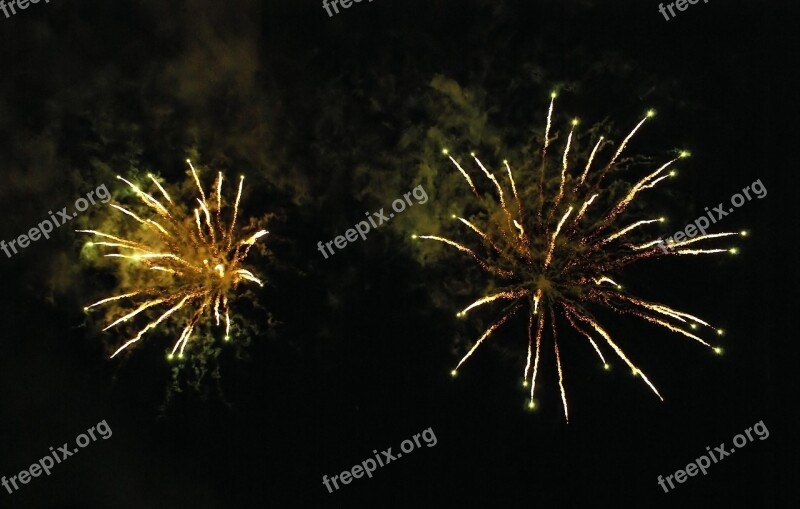 Fireworks Explosion Sparks Light Free Photos