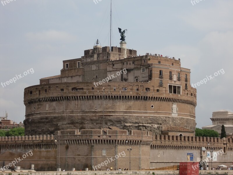 Castel Sant'angelo Rome Italy Romans Free Photos