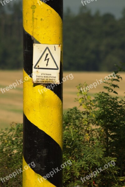 Current Warning Danger Of Death High Voltage Voltage