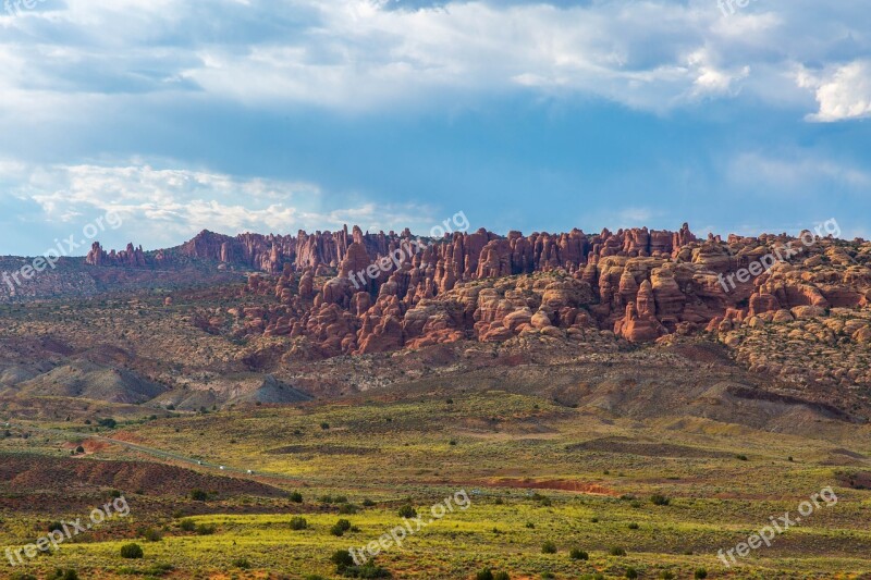 Utah Arches National Park Fiery Furnace Stone