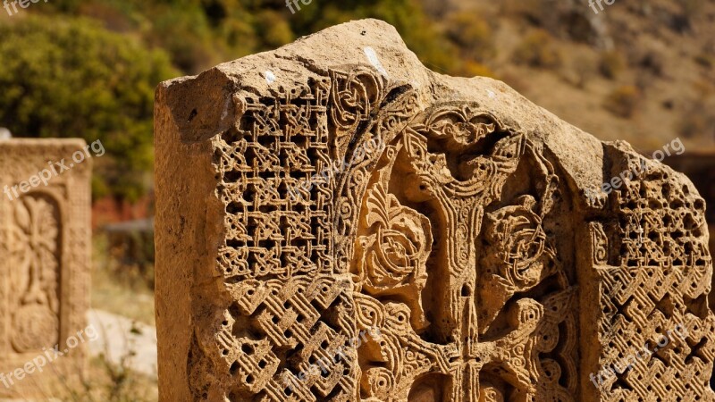 Cross-stone Carving Stone Khachkar Monastery