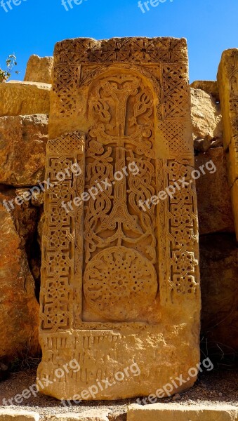 Cross-stone Carving Stone Khachkar Monastery