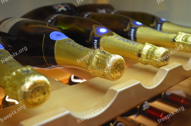 Sparkling Wine Bar Bottle Wine Alcohol