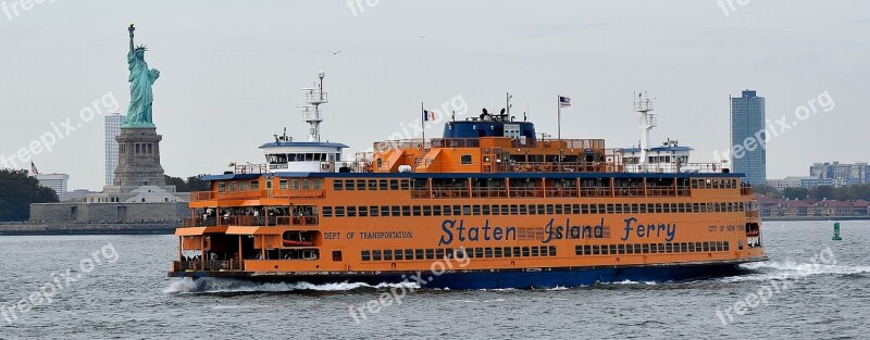 New York Boat Staten Island Free Photos