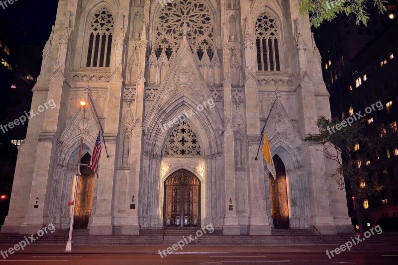 New York Church Saint Patrick Free Photos