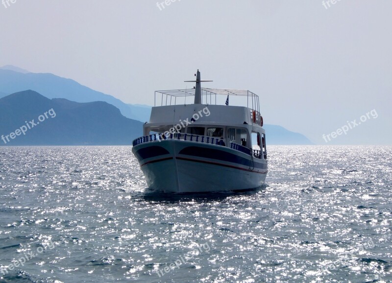 Sea Ship Ferry Crossing Boat