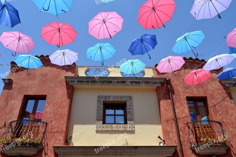 Sardinia Pula Umbrellas House Sunny