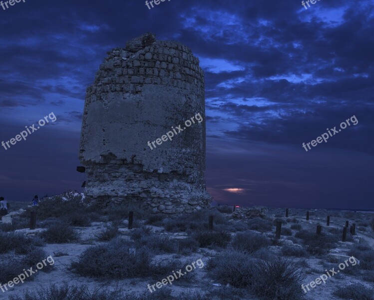 Castle Tip Entina Almeria Night