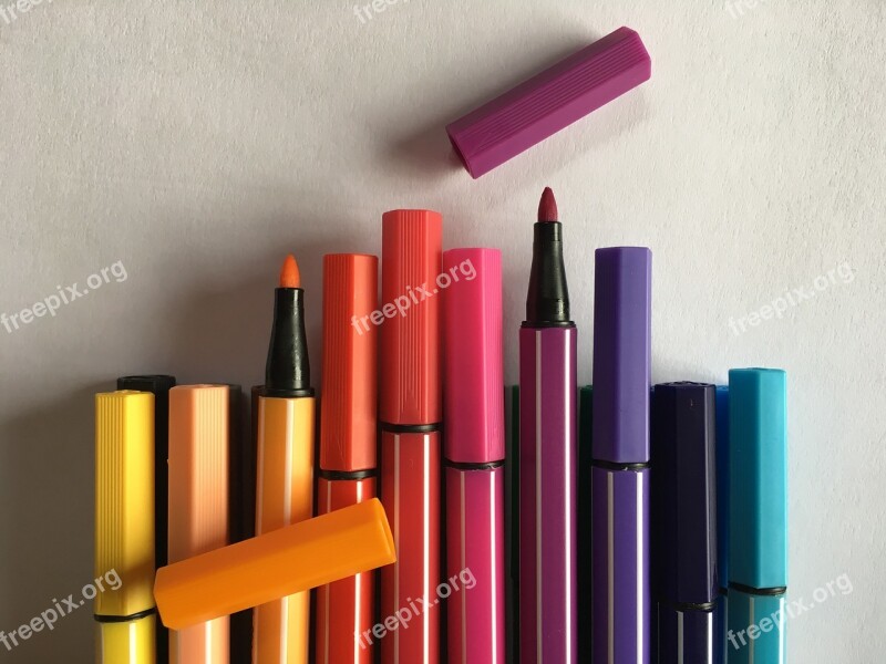 Colored Pencils Felt Tip Pens Crayons Colour Pencils Writing Accessories