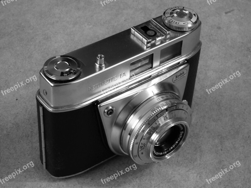 Camera Kodak Retinette Old Black And White