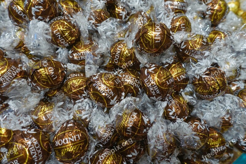 Sweets Chocolate Candy Balls Wrapped