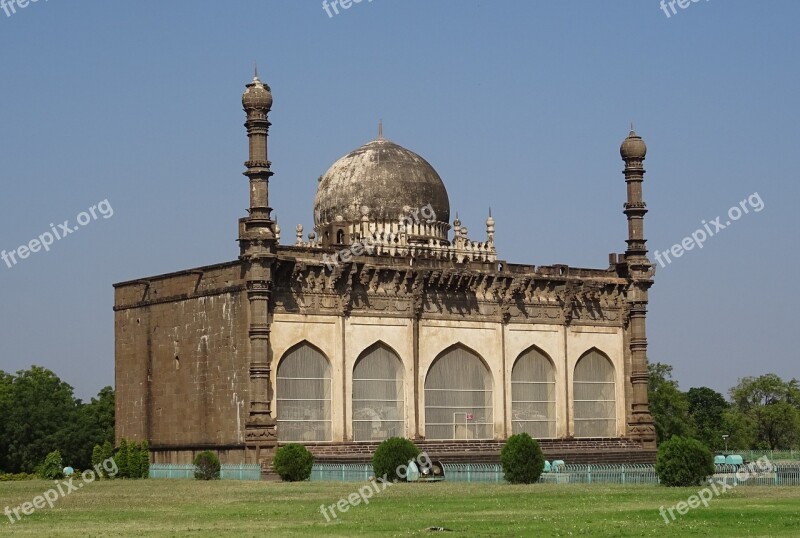 Mosque Gol Gumbaz Mausoleum Monument Mohammed Adil Shah