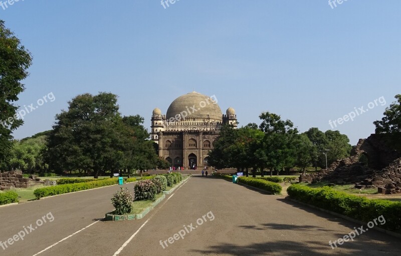 Gol Gumbaz Mausoleum Monument Mohammed Adil Shah Bijapur