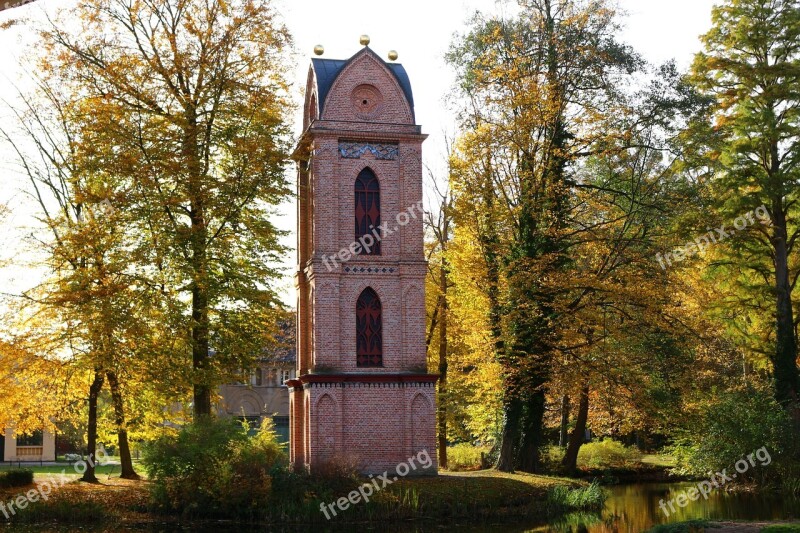 Tower Building Bell Tower Ludwigslust-parchim Castle Park