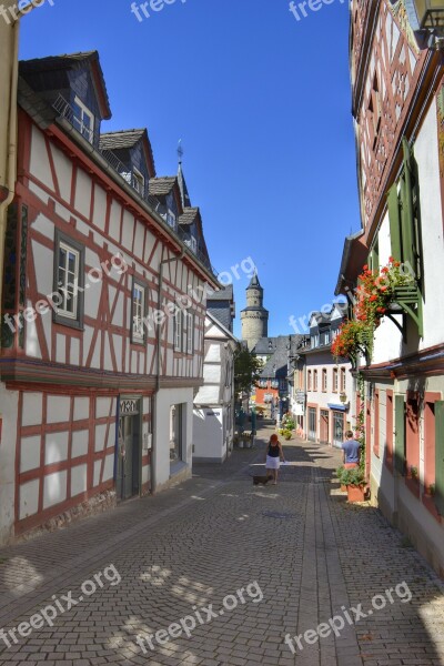 Idstein Hesse Germany Historic Center Truss