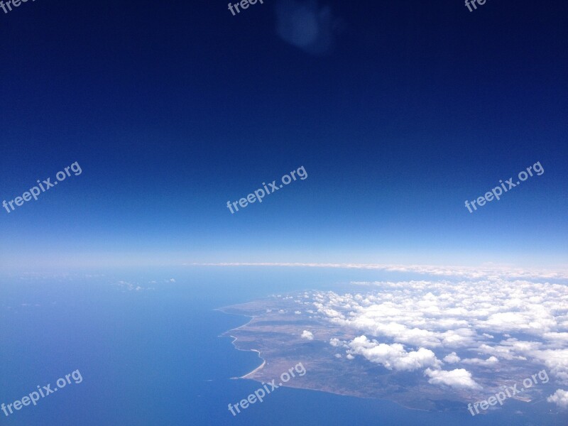 Plane View Spain Gibraltar Aircraft Morocco