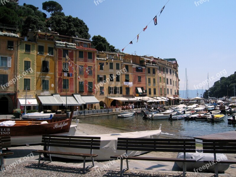 Portofino Italy Liguria Summer Free Photos