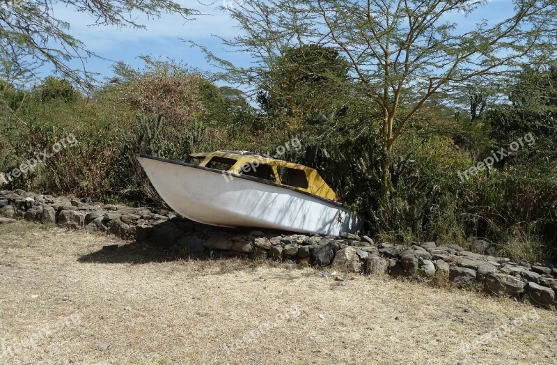 Transport Boat Stranded Leave Old