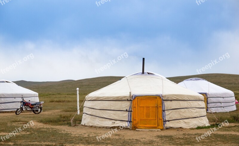 Yurt Mongolia Steppe Nomads Travel