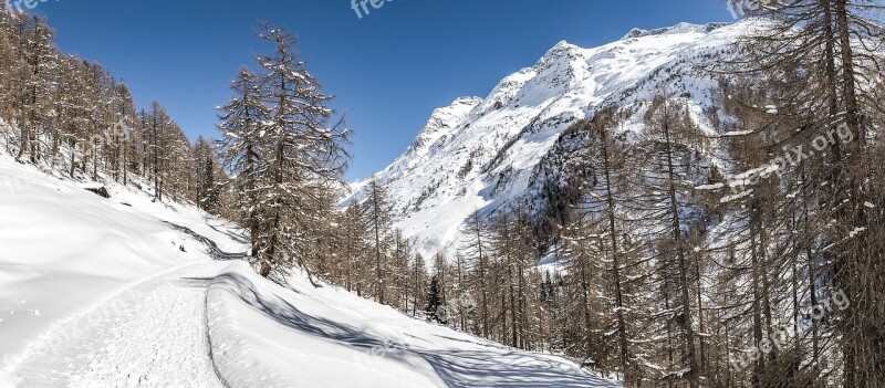 Mountains Snow Switzerland Clouds Sky