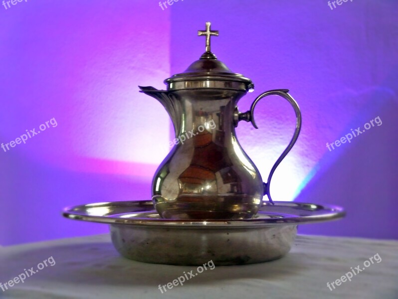 Baptism Baptism Tableware Purple Free Photos