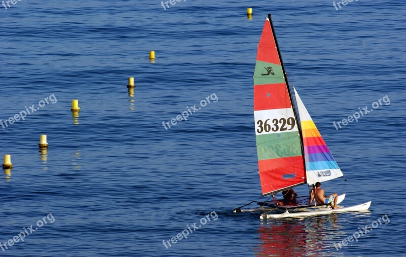 Catamaran Sailboat Sea Sailing Boat