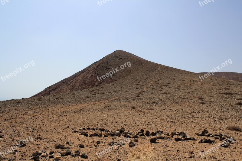 Volcano Fuerteventura Canary Spain Landscape