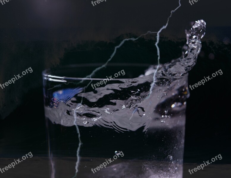 Water Flash Glass Free Photos