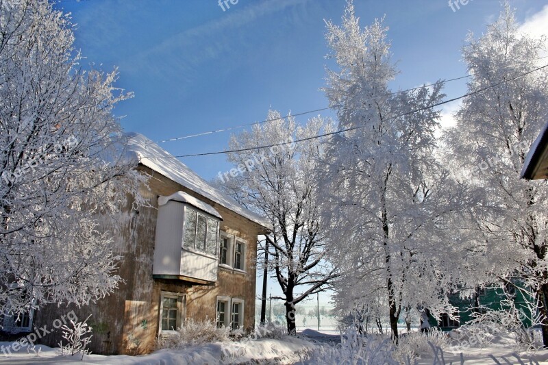 Russian Winter Beauty Nature Winter Snow