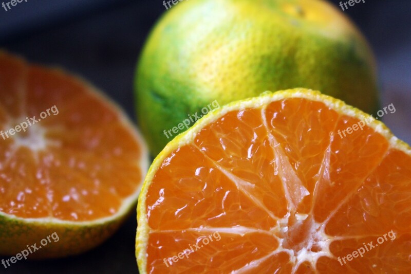 Green Tangerine Citrus Fruit Tangerines Eat Fruit