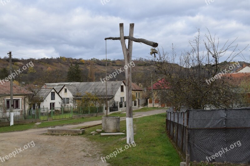 şamşud Is A Rumania Filtration Equipment Rural Landscape Water Source