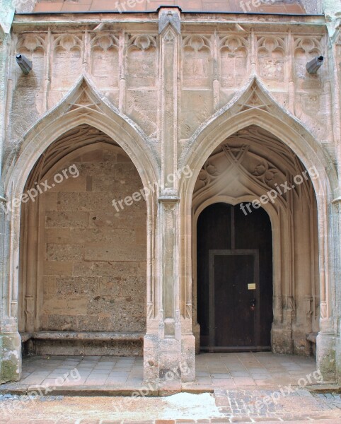 Input Gates Facade Church Intake