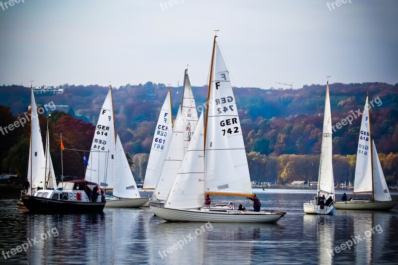 Lake Sailing Boats Water Sail Water Sports