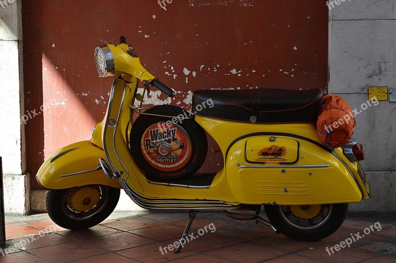 Vespa Motorcycle Scooter Free Photos