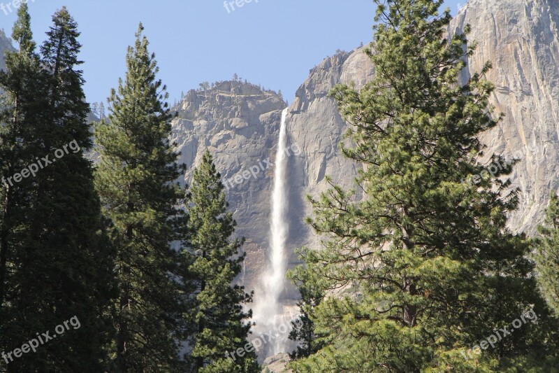 Yosemite Waterfall California National Nature