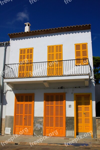 Window Shutters Balcony House Building