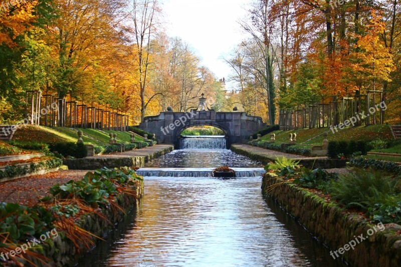 Bridge Channel Castle Park Ludwigslust-parchim Park